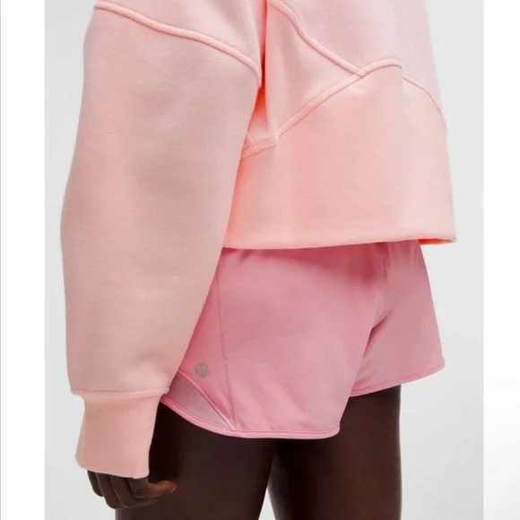 Lululemon Scuba Oversized Pullover Wordmark Strawberry Milkshake Pink XL/XXL - Picture 6 of 14